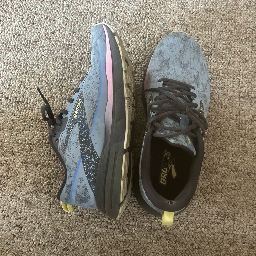 Brooks Blue and Gray Athletic Shoes